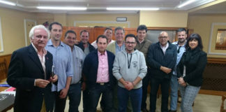 Parte de la nueva directiva de la Federación Taurina de Extremadura